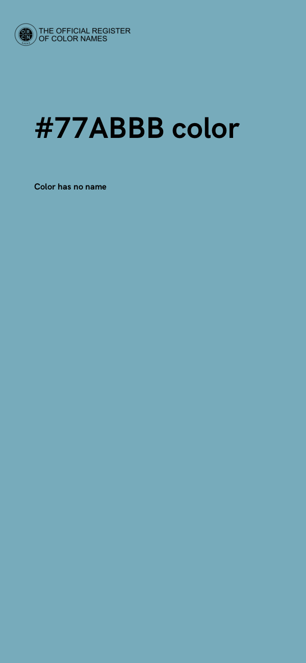 #77ABBB color image