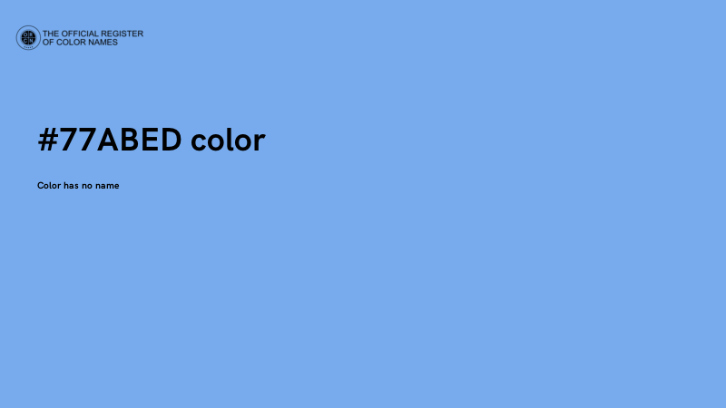 #77ABED color image