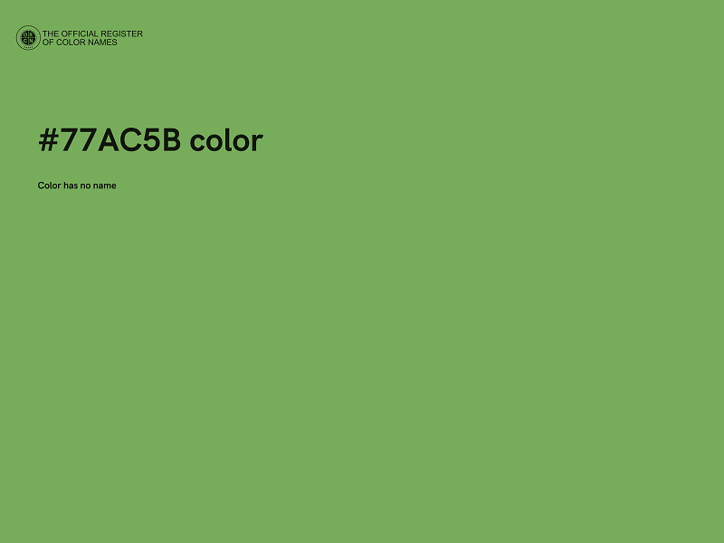 #77AC5B color image