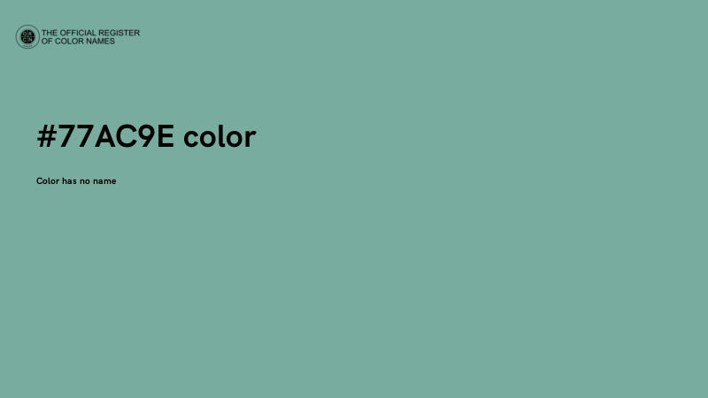 #77AC9E color image