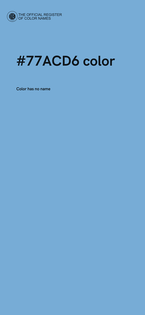 #77ACD6 color image