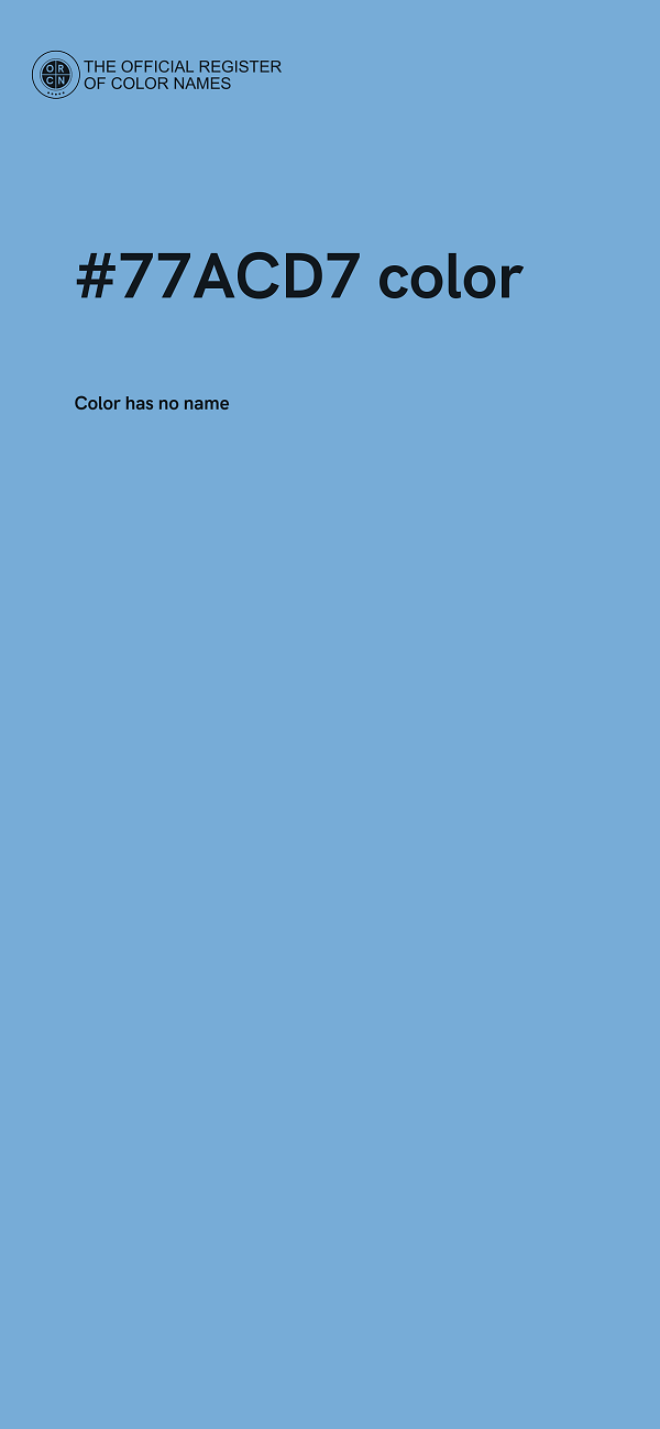 #77ACD7 color image
