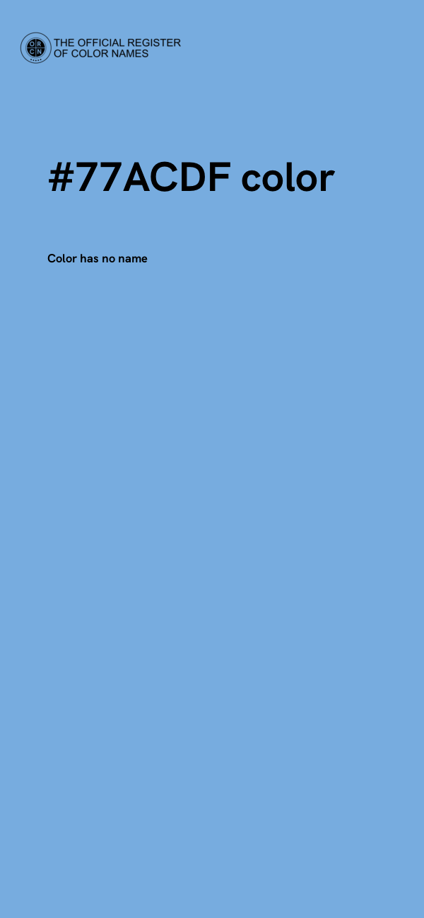 #77ACDF color image