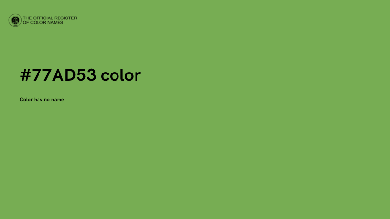 #77AD53 color image