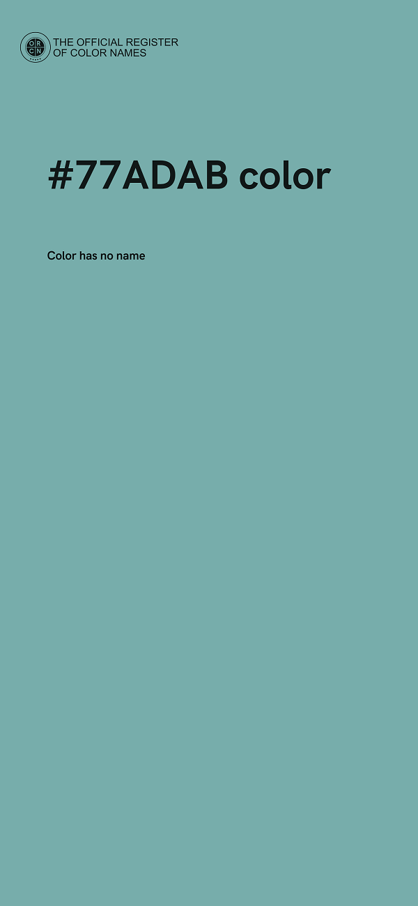 #77ADAB color image