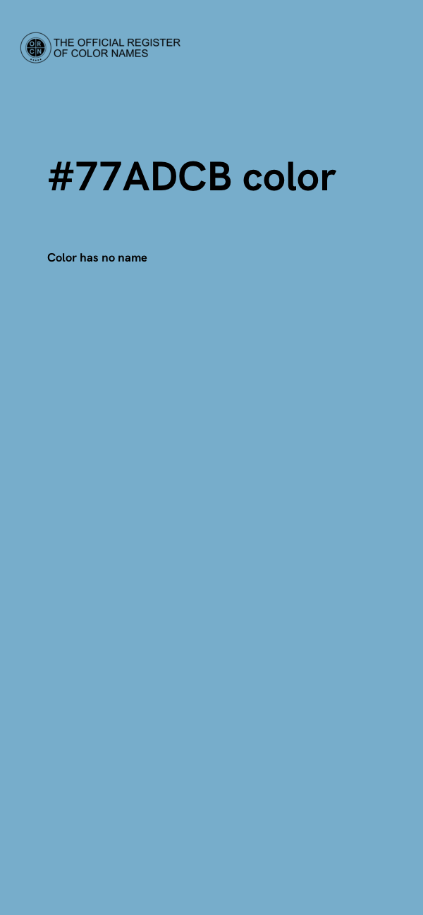 #77ADCB color image