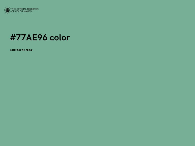 #77AE96 color image