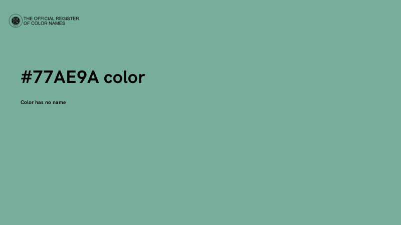 #77AE9A color image