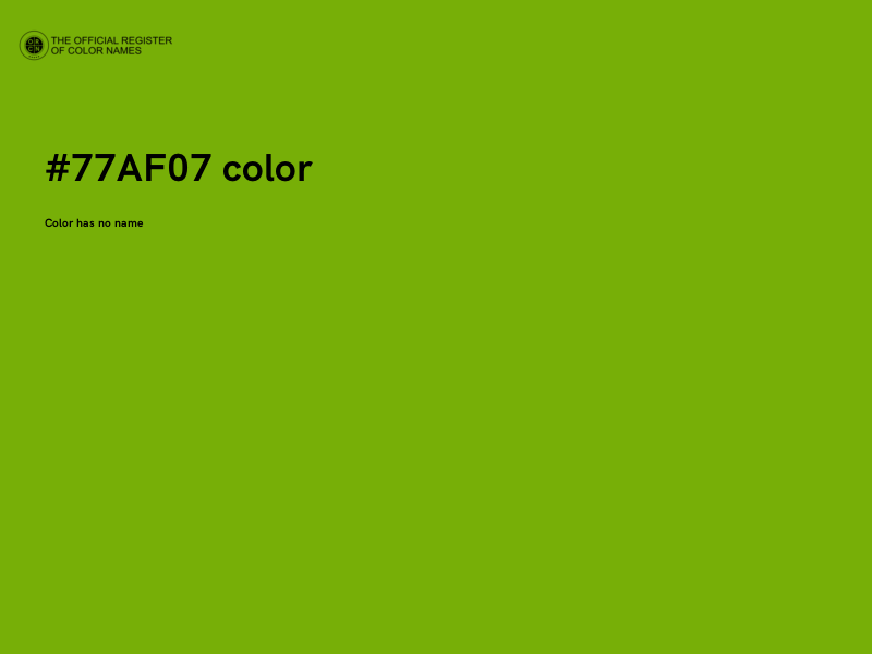 #77AF07 color image
