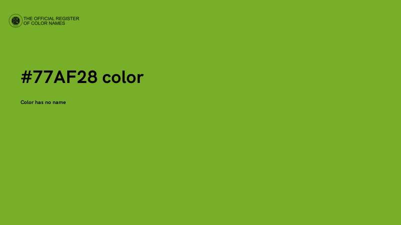 #77AF28 color image