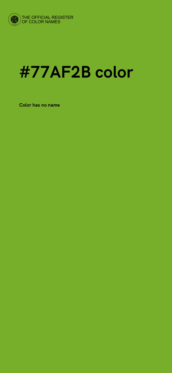 #77AF2B color image