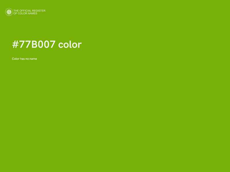 #77B007 color image