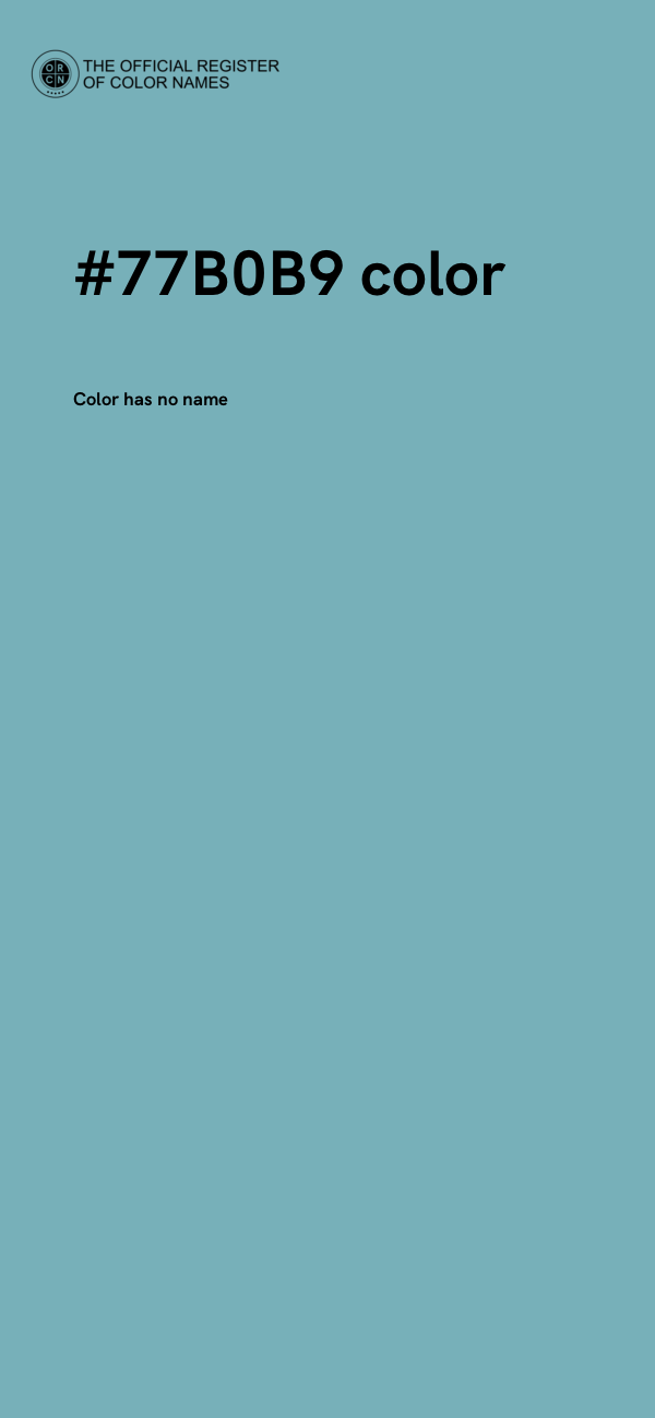 #77B0B9 color image