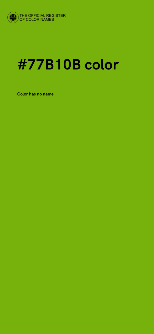 #77B10B color image
