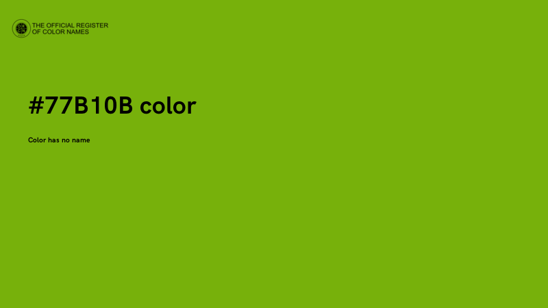 #77B10B color image