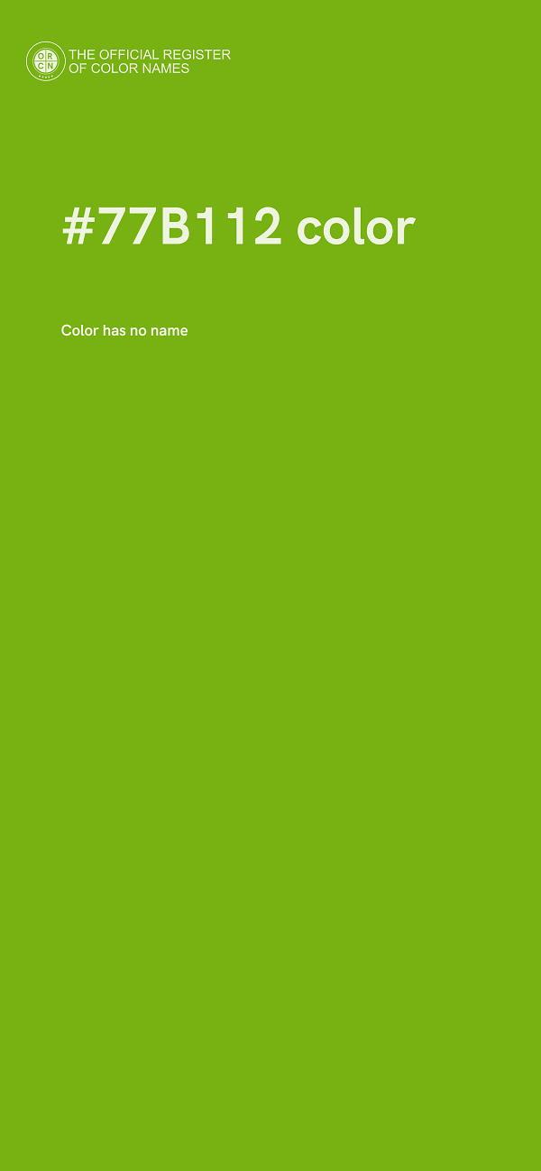 #77B112 color image