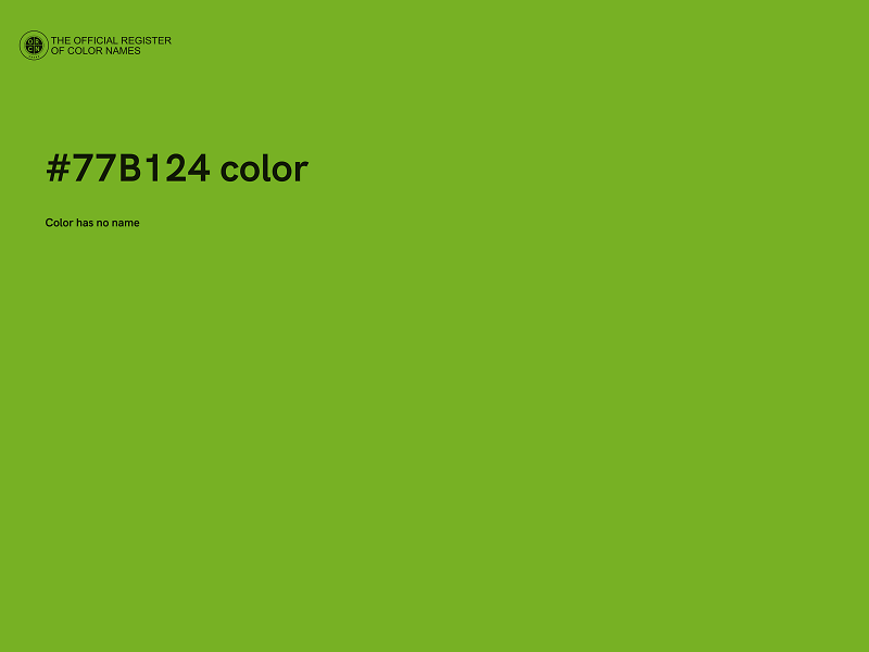 #77B124 color image