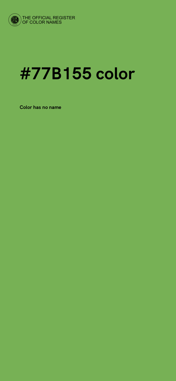 #77B155 color image