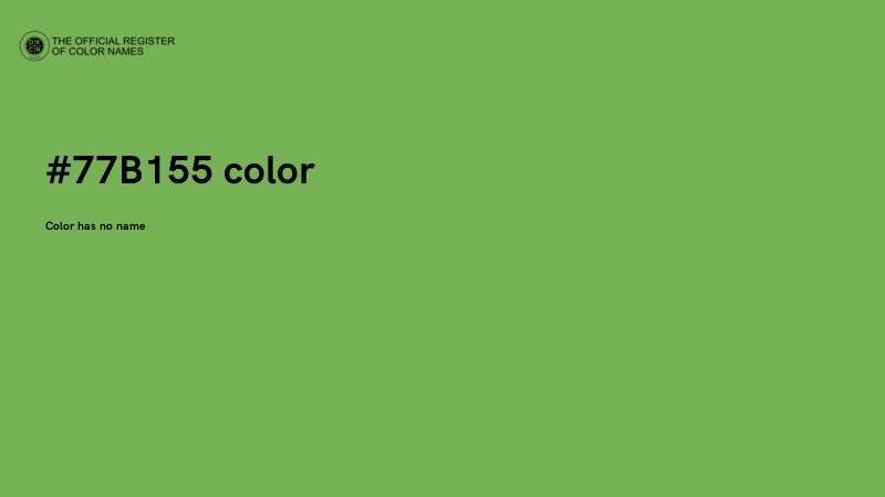 #77B155 color image