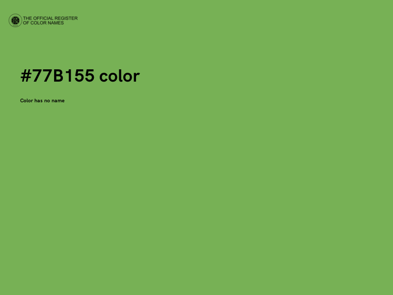 #77B155 color image