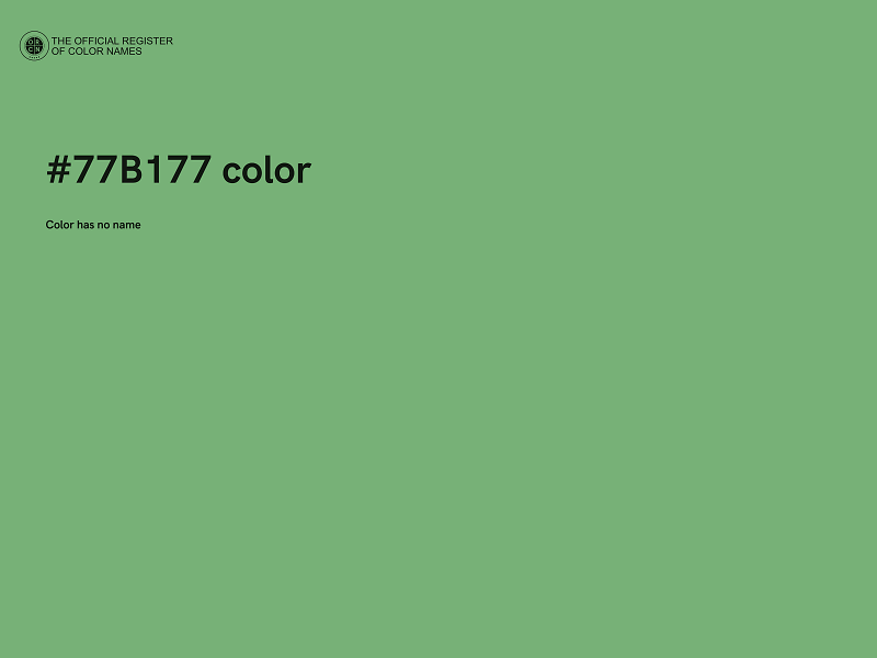 #77B177 color image