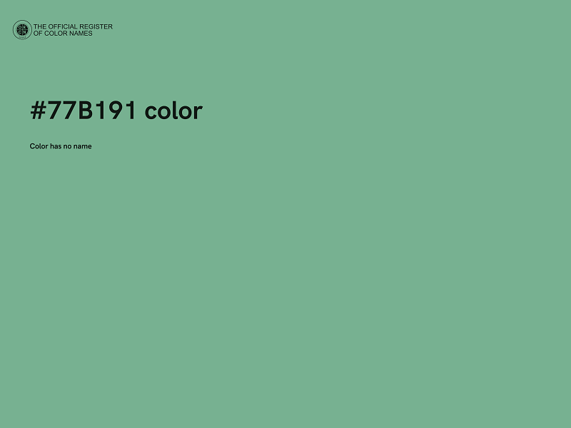 #77B191 color image