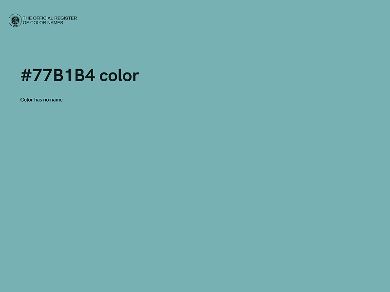 #77B1B4 color image