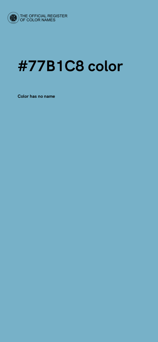 #77B1C8 color image