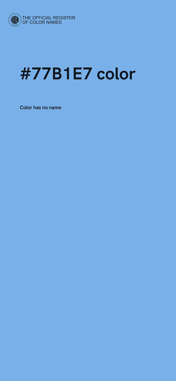 #77B1E7 color image