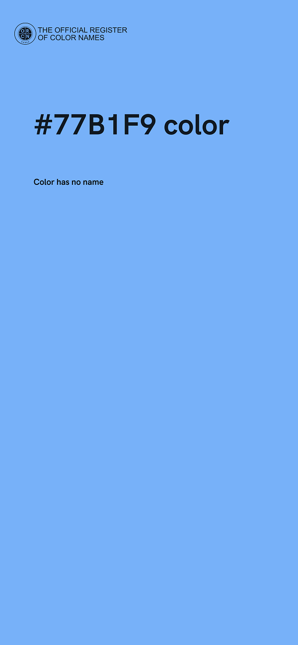 #77B1F9 color image
