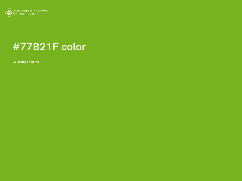 #77B21F color image