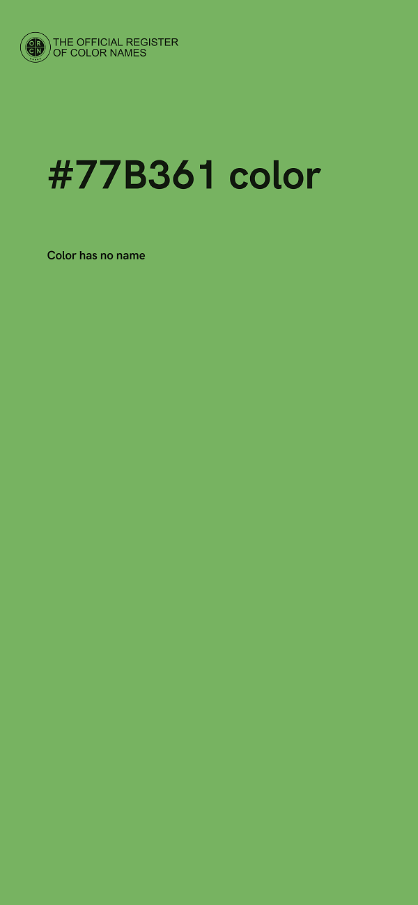 #77B361 color image