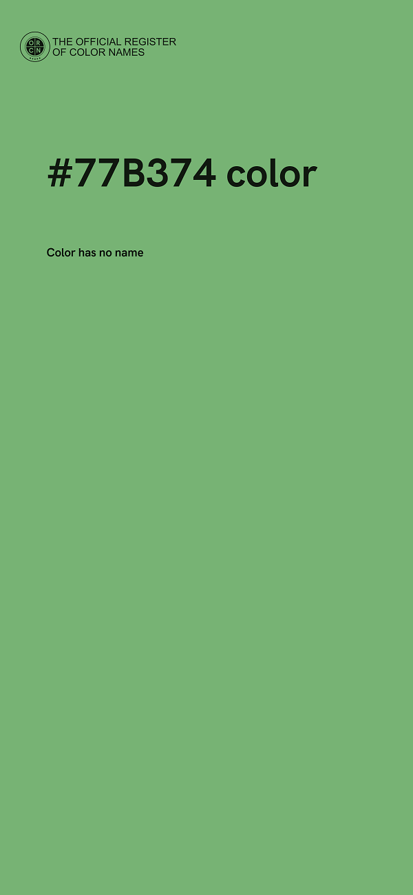 #77B374 color image