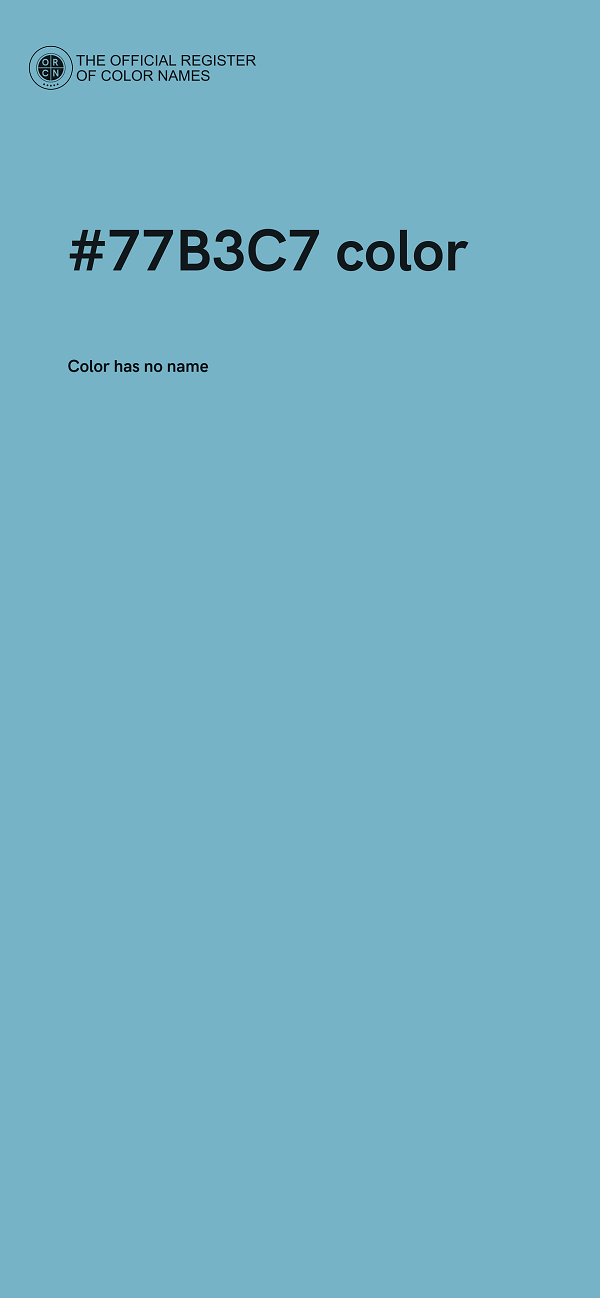 #77B3C7 color image
