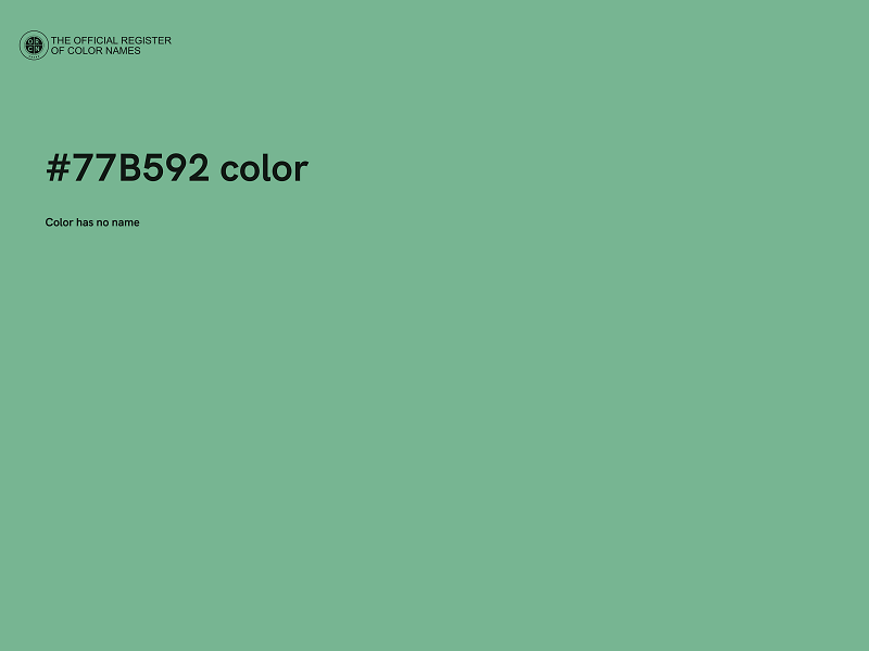 #77B592 color image