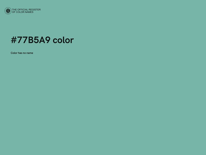 #77B5A9 color image