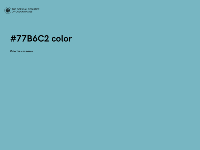 #77B6C2 color image