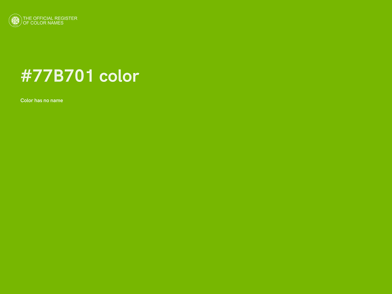 #77B701 color image