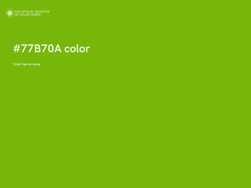 #77B70A color image