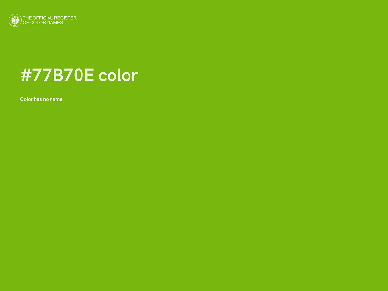 #77B70E color image