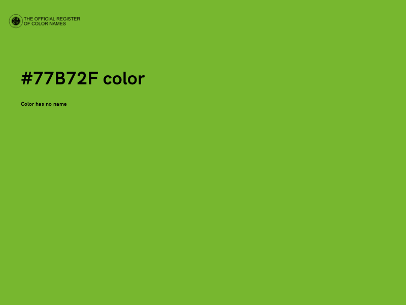 #77B72F color image
