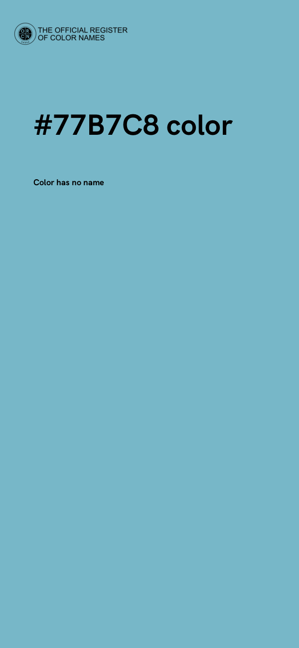 #77B7C8 color image