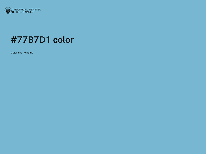 #77B7D1 color image