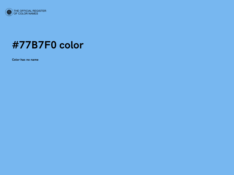 #77B7F0 color image
