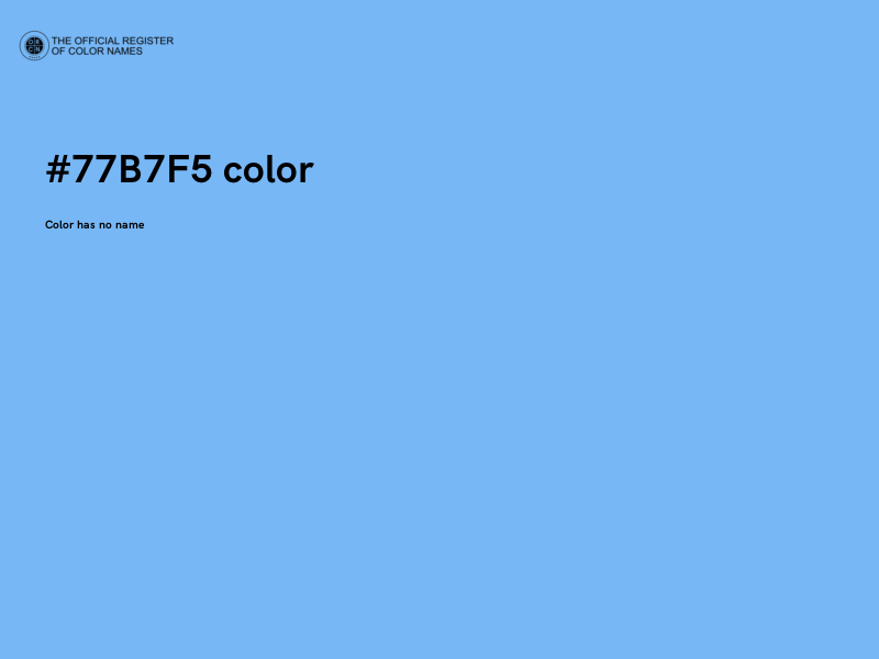 #77B7F5 color image
