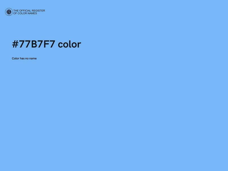 #77B7F7 color image
