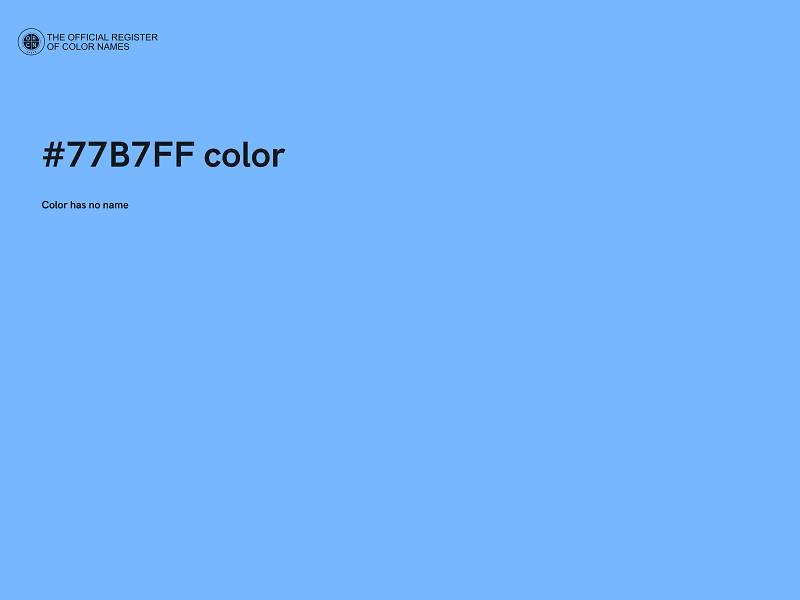 #77B7FF color image