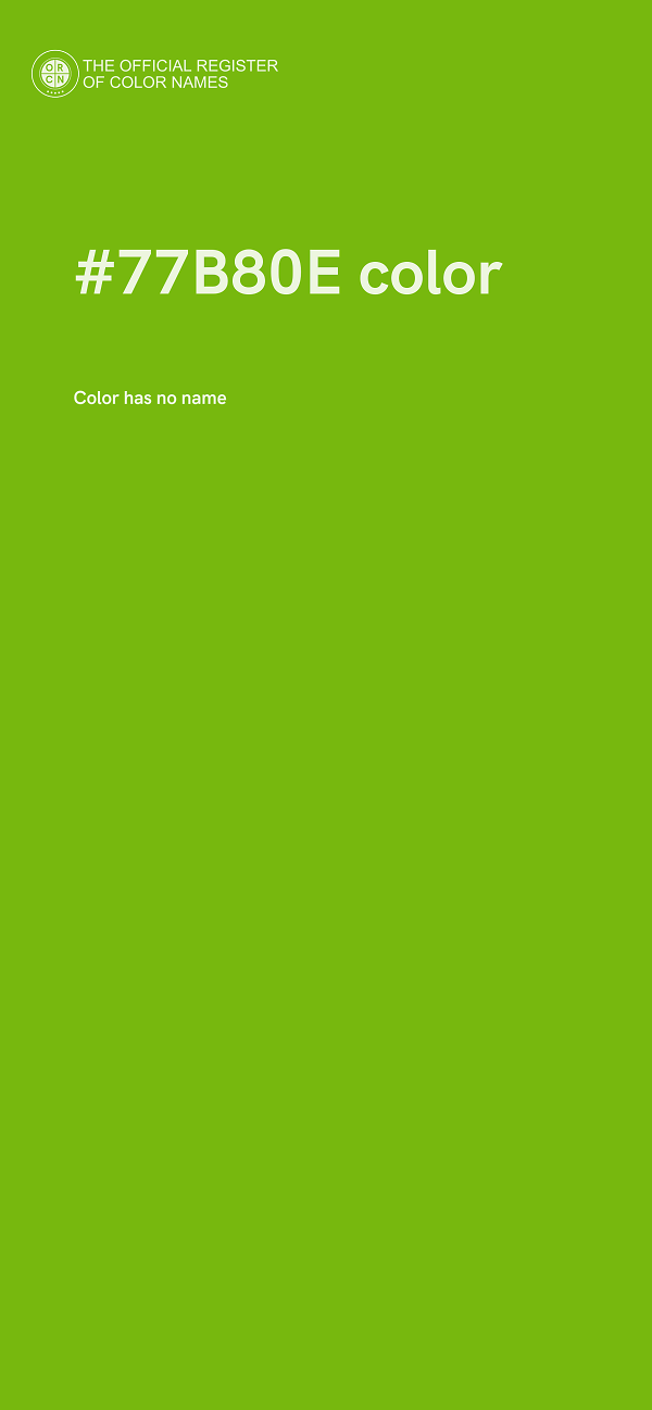 #77B80E color image