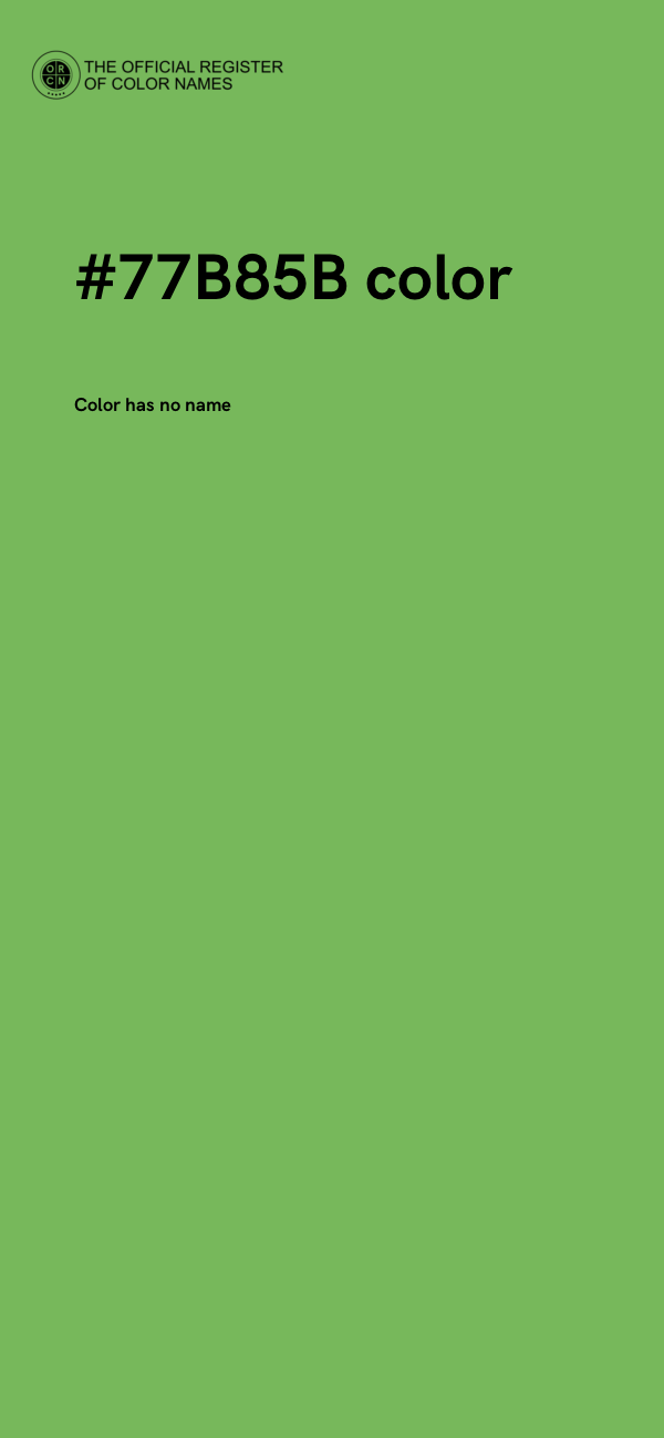 #77B85B color image