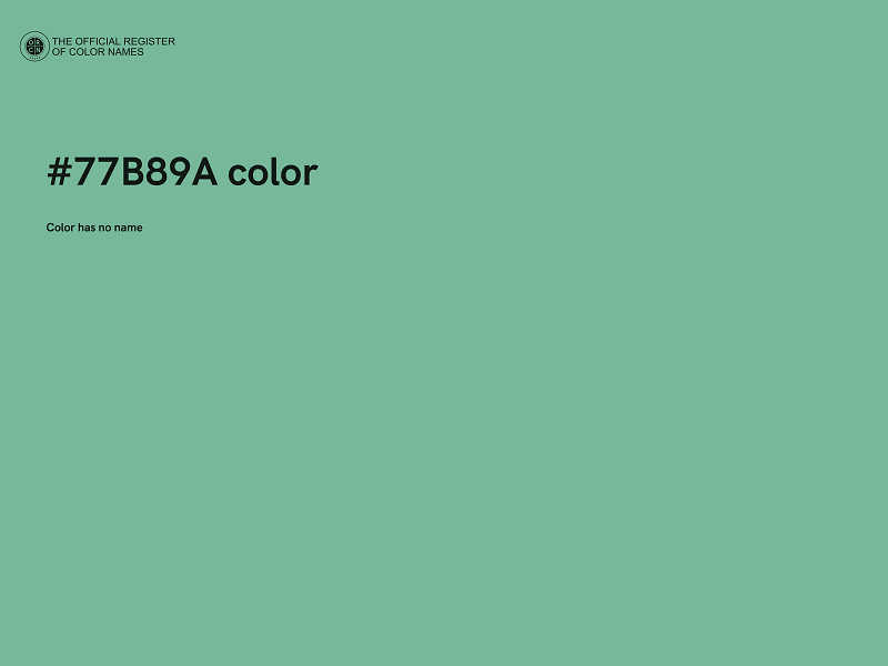 #77B89A color image